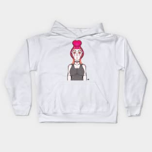 Sunset Lady :: Human or Human-Like Characters Kids Hoodie